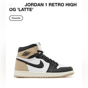 Boys JORDAN 1 RETRO HIGH OG 'LATTE' size 13c used great condition